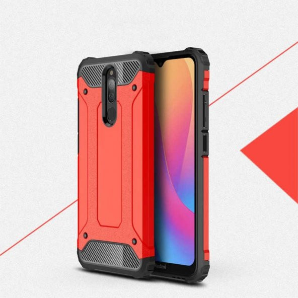 Xiaomi Redmi 8 Armor Hybrid Ultra Koruma Zırh Kılıf - 4