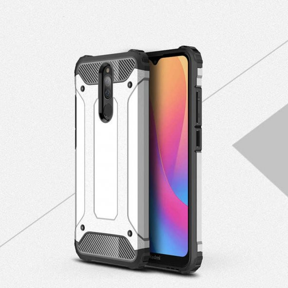 Xiaomi Redmi 8 Armor Hybrid Ultra Koruma Zırh Kılıf - 7