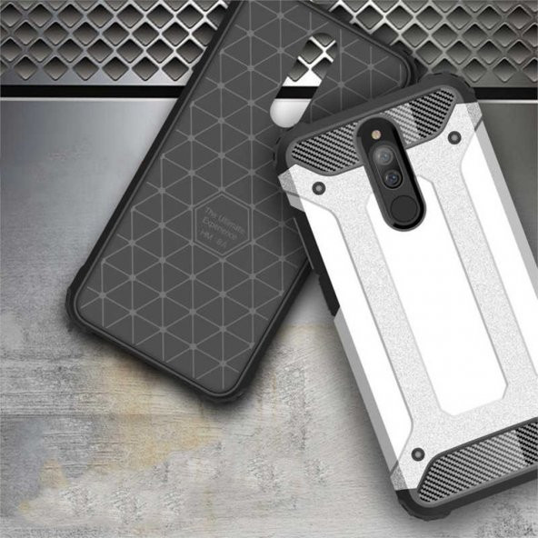 Xiaomi Redmi 8 Armor Hybrid Ultra Koruma Zırh Kılıf - 11