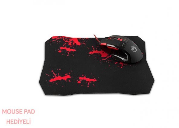 Everest SGM-X10 Usb Siyah Gaming Mouse Pad ve Oyuncu Mouse - 4
