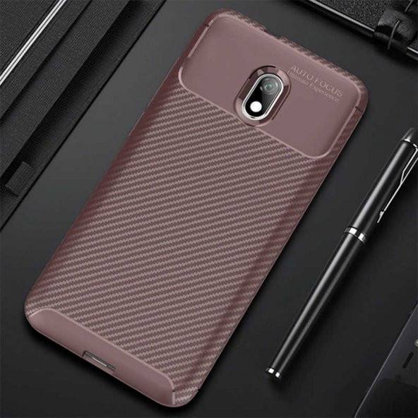 Xiaomi Redmi 8A Elde Kaymayan Kamera Korumalı Kılıf - 5