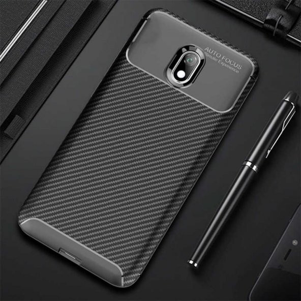 Xiaomi Redmi 8A Elde Kaymayan Kamera Korumalı Kılıf - 6