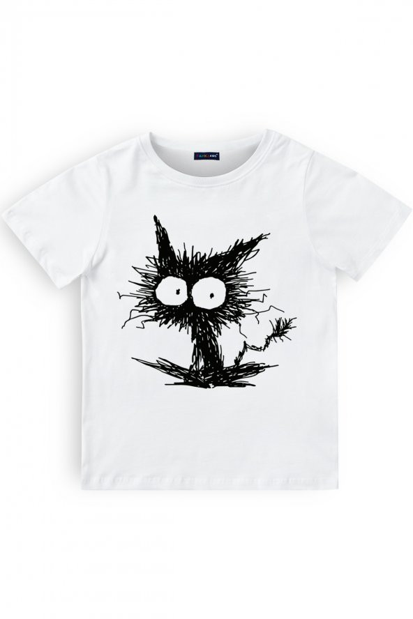 Kanka Kids Çirkin Kedi Erkek Çocuk Penye Tshirt - 1