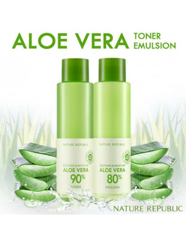 Nature Republic-Soothing & Moisture Aloe Vera 90% Tonik 160ml - 2
