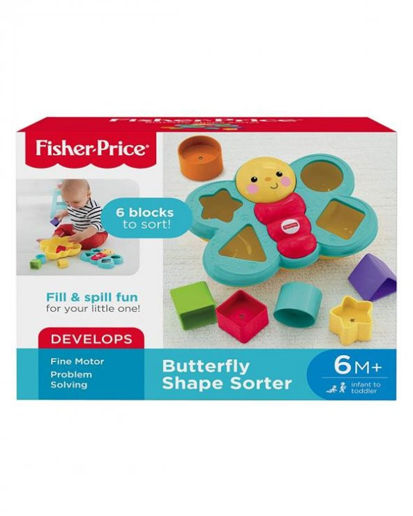 Fisher Price Şekil Eşleştirme Arkadaşı Kelebek CDC22