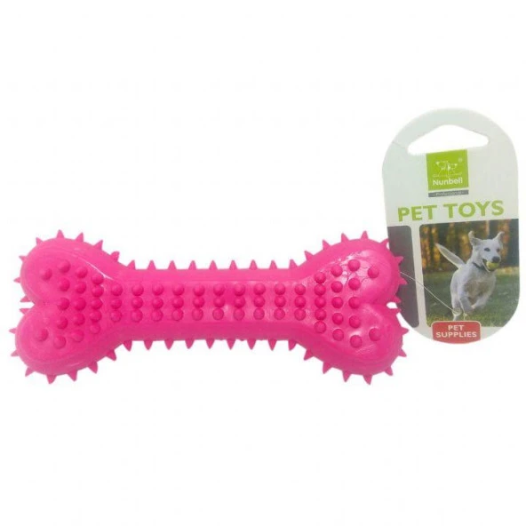 Nunbell Köpek Oyuncağı Diş Kaşıma Plastik Kemik 15 cm - 2