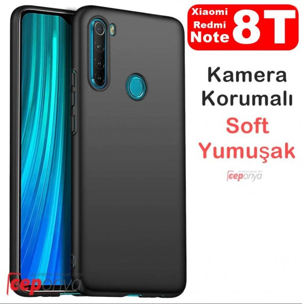 Xiaomi Redmi Note 8T Kamera Korumalı Mat Soft Kaliteli Kılıf