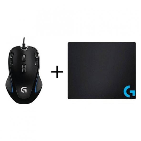Logitech G300S Oyuncu Mouse+Mouse Pad+Sticker+Bardak Altlığı