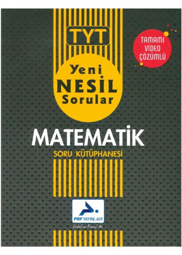 Prf Paraf Yayınları Tyt Yeni Nesil Matematik Soru Kütüphanesi Video Çözümlü 2021-2022