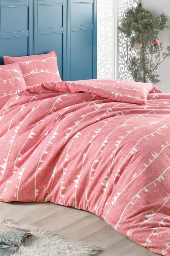 LadyModa Karaca Desenli Çift Kişilik Nevresim Takımı - 2