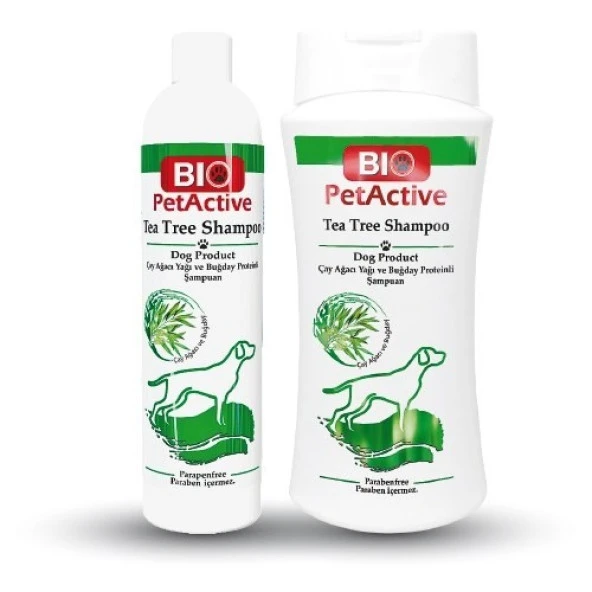 Biopetactive Tea Tree Köpek Şampuanı 400ml Skt:08/2024  Çay Ağacı Yağlı