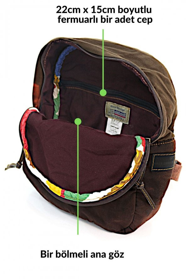 Old Cotton Cargo 4028 KC Veta Bag Tablet - Sırt Çantası - 4