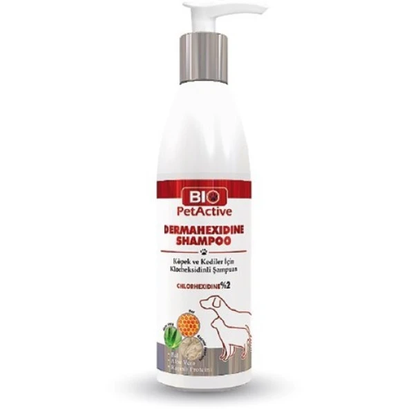 Biopetactive Dermahexidine Shampoo 250 ml Kedi ve Köpek için Skt:07/2026