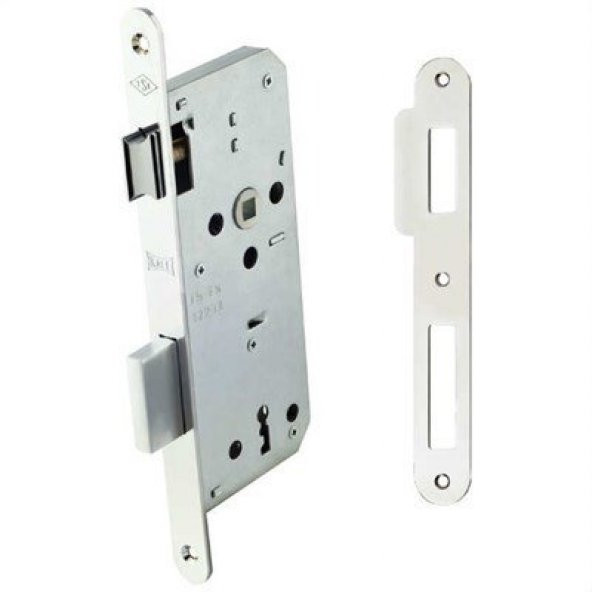 Kale 169-R WC İç Kapı Gömme Kilidi 40 mm Nikel Oval