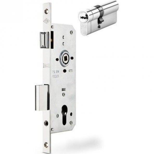 Kale 152-R Silindirli Gömme Kilit 45 mm Nikel