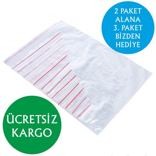 13 cm. x 16 cm. Kilitli Torba - Kilitli Poşet - Kına Poşeti - 100 Adet - 2