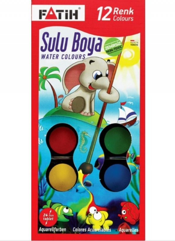 Fatih 904 S12 Sulu Boya-12Li - 2