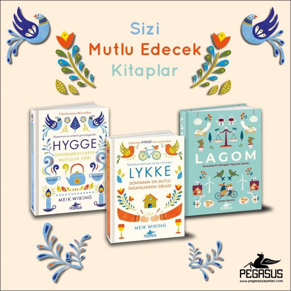 Hygge + Lykke + Lagom Takım Set (Ciltli 3 Kitap)