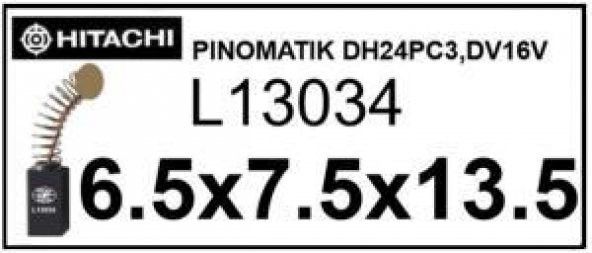 El Aleti Kömürü Hıtachı Pınomatik Dh24Pc3,Dv16V L13034