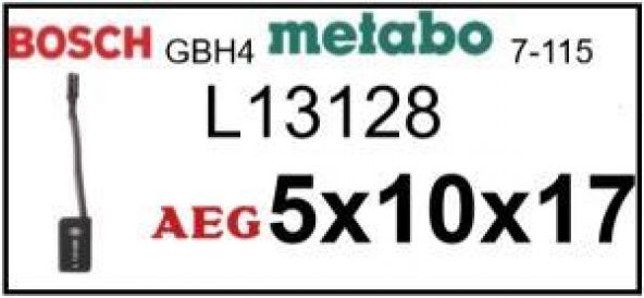 El Aleti Kömürü Bosch Gbh4 Metabo 7115 L13128