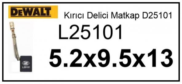 El Aleti Kömürü Dewalt Kırıcı Delici Matkap D25101 L25101