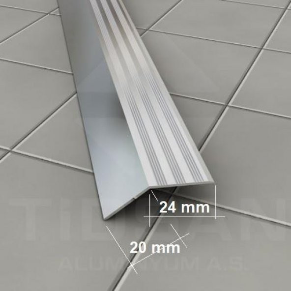Parke Kot Farkı Eşik Çıtası Aluminyum 40 x 270 mm Saten (Boy ) - 1