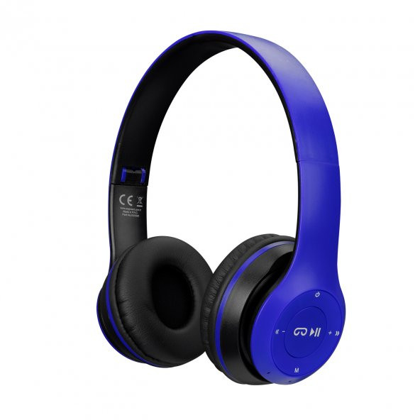 Hytech HY-XBK70 TF Kart Özellikli Siyah/Mavi Bluetooth Kulaklık - 7