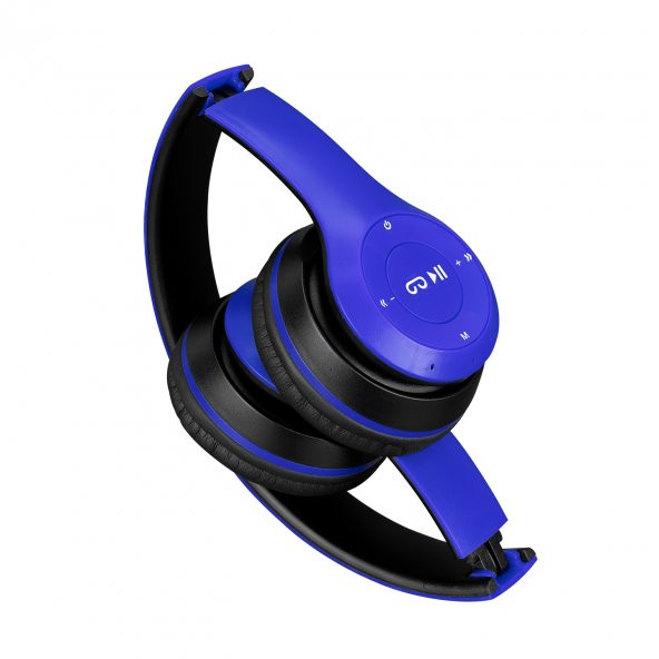 Hytech HY-XBK70 TF Kart Özellikli Siyah/Mavi Bluetooth Kulaklık - 3