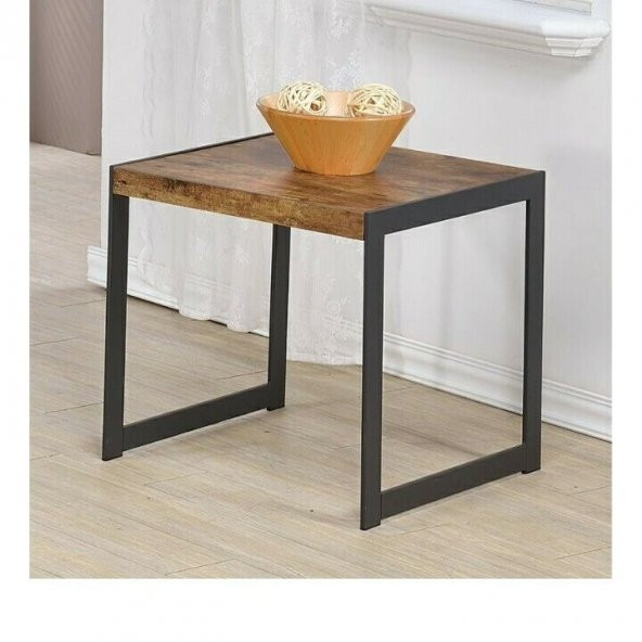 Kahverengi Masif Sehpa 45x45 ürün görseli