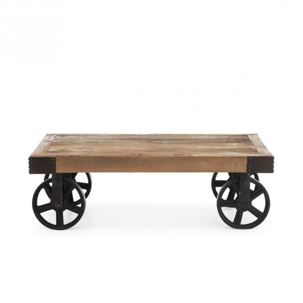 Dekoratif Tekerlekli Sehpa 110x60 Cm - Resim 2