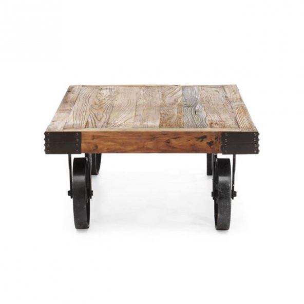 Dekoratif Tekerlekli Sehpa 110x60 Cm - Resim 3