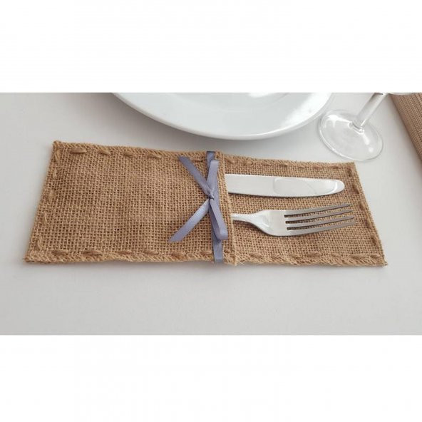 Kurdele Çatal Bıçak Kılıfı 4'lü Set - Resim 2