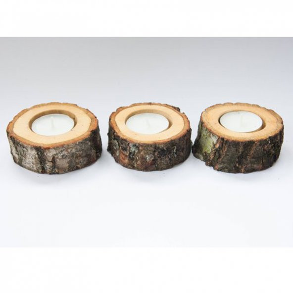 Kütük Mumluk 20 Adet Mumlu - Resim 2