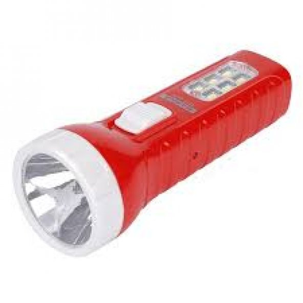 MAXIMA MXE-8622 0,5W+6 SMD LED Şarj Edilebilir El Feneri -Kırmızı