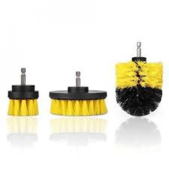3 lu Güç Scrubber Fırça Seti