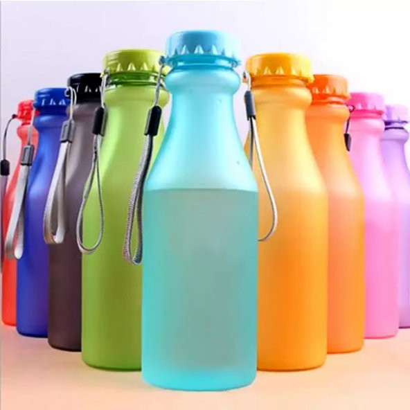Sağlık 550 ml plastik spor şişeler için su sızdırmaz Yoga salonu
