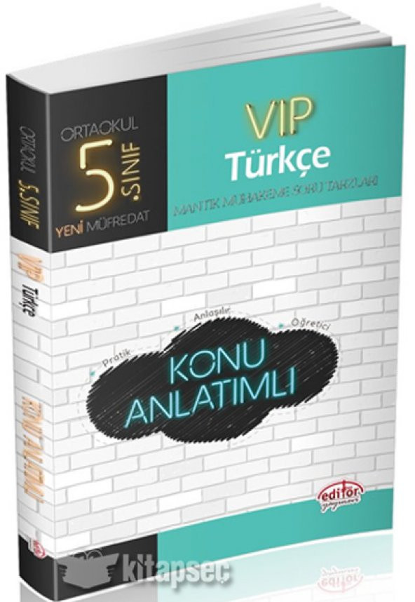 5. Sınıf VIP Türkçe Konu Anlatımlı Editör Yayınevi