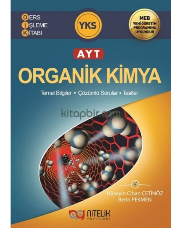 Nitelik YKS AYT Organik Kimya Ders İşleme Kitabı