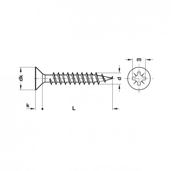 Hafele Mobilya Vidası 3,5x18mm 10.000 adet - 017.31.651 - 2