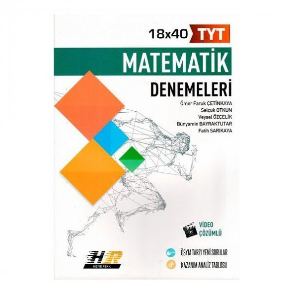 TYT Matematik 18x40 Denemeleri Hız ve Renk Yayınları