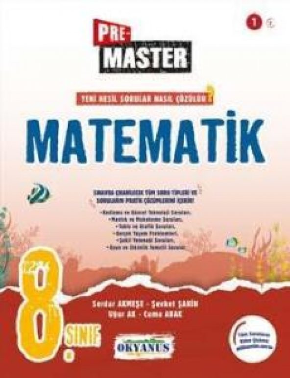 Okyanus 8. Sınıf Pre Master Matematik Soru Bankası Okyanus Yayınl