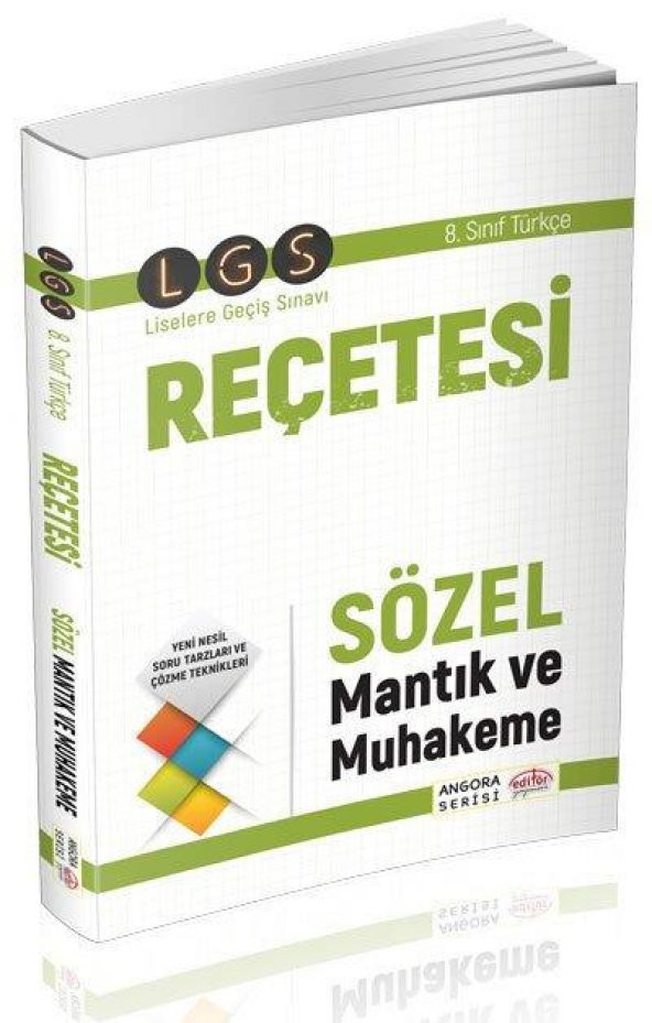 LGS Reçetesi Sözel Mantık ve Muhakeme Angora Serisi Editör Yayıne