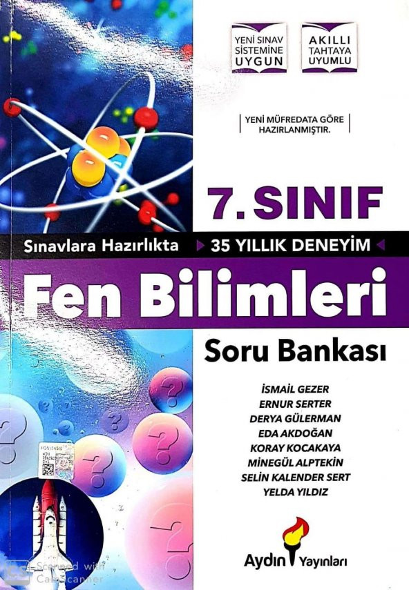 7. Sınıf Fen Bilimleri Soru Bankası Aydın Yayınları