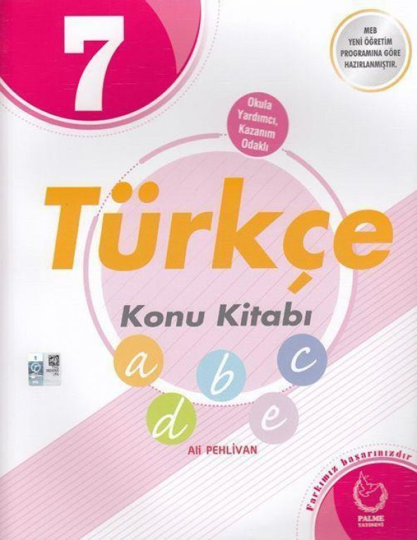 7. Sınıf Türkçe Konu Kitabı Palme Yayınları