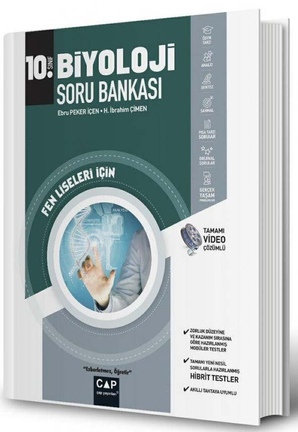 10. Sınıf Fen Lisesi Biyoloji Soru Bankası Çap Yayınları