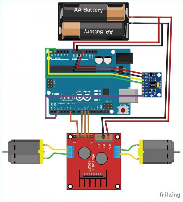 Arduino ile Dengede Duran Robot Seti Demonte - 6