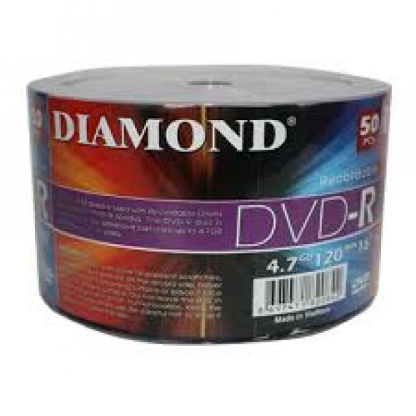 DIAMOND DVD-R 4.7GB BOŞ Dvd 50 li paket