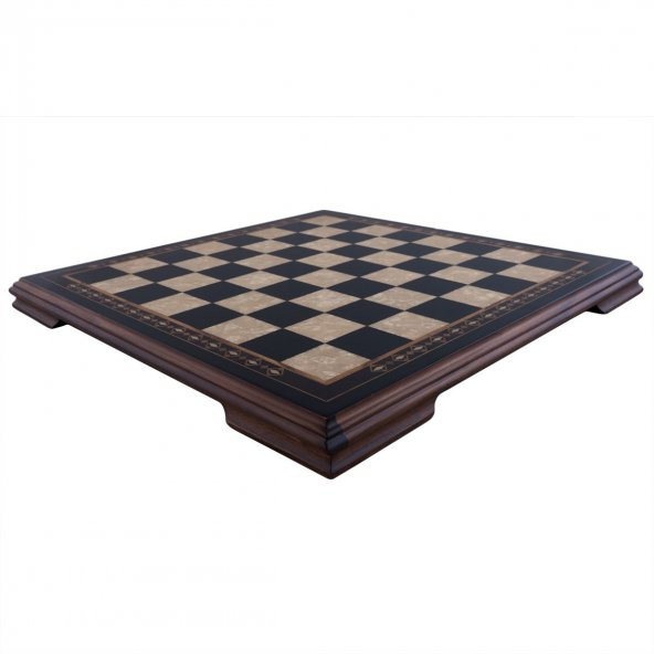 Helena Wood Art Masif Ahşap Koyu Satranç Tablası - 4