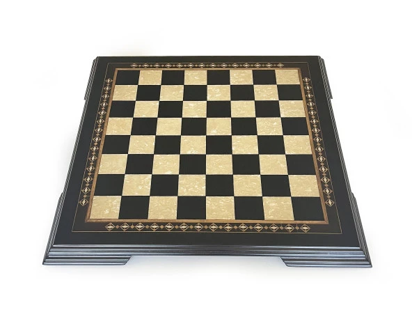 Helena Wood Art Masif Ahşap Koyu Satranç Tablası - 2