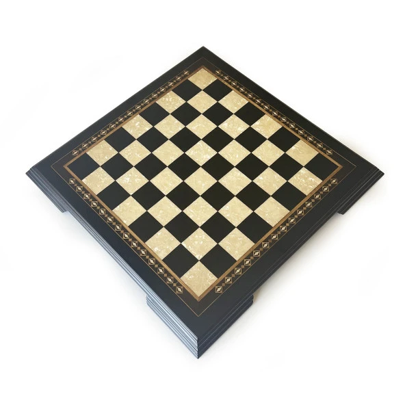 Helena Wood Art Masif Ahşap Koyu Satranç Tablası - 6